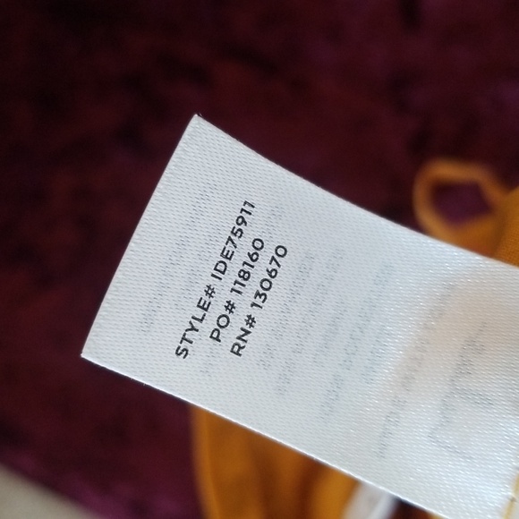 Lulu's Mustard Yellow Golden Slit Front Crisscross Back Gown XL as is* - Picture 11 of 12